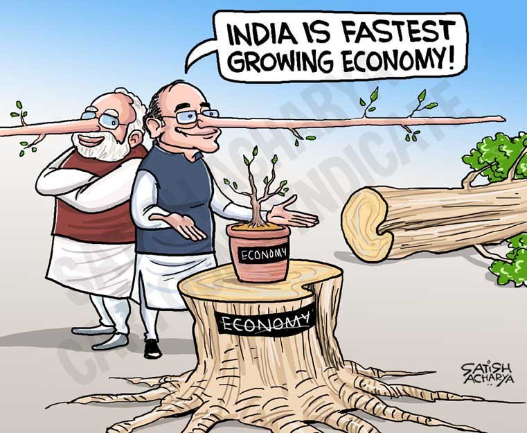 Satish Acharya An Old Cartoon On Economy Back In Circulation Economy