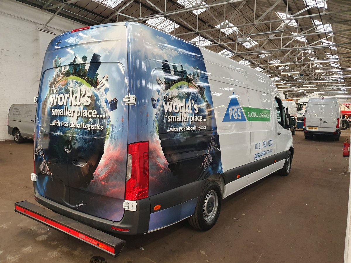 angelsignsuk's tweet photo. Three new @MercedesBenz Sprinter wrap liveries completed for @PGS_Global using @3mwrapsuk supplied by @William_Smiths
#vehiclegraphics #signage #typography #gooddesign #design #graphic  #goodtype #truckgraphics #truckwrap #vangraphics #wrapping #digitalprint #fullcolourprint https://t.co/JOCdraZdd9