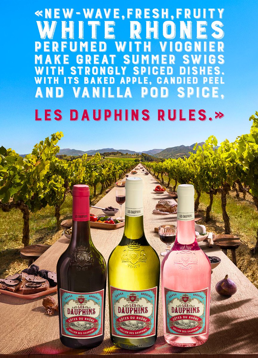 The Times is full of praise for our Les Dauphins Cotes du Rhone Blanc 2018. 
Discover the wine which has charmed our English neighbors