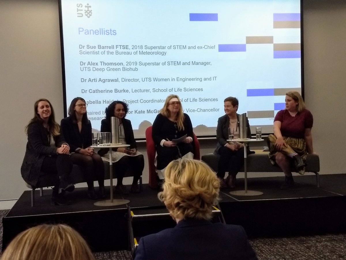 AnnetteRDowd's tweet photo. But wait there are more! And now there are two scientists on stage who considered music as an alternate career. These are my people ❤️ #WomenInSTEM #UTSEqualFutures #UTSEngage #SuperstarsofSTEM https://t.co/m90CIzpVKl