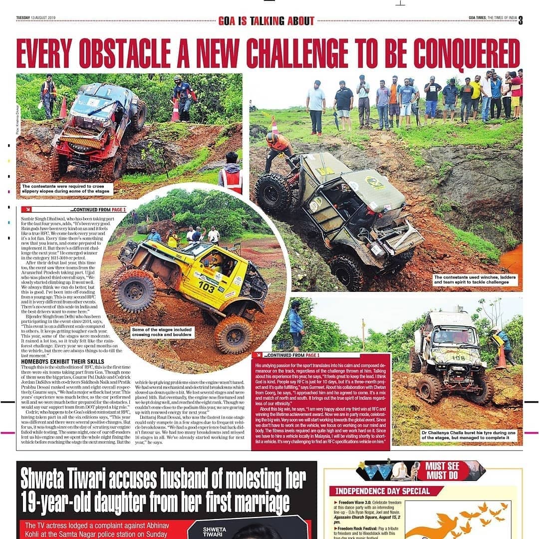 RFC_India's tweet photo. Rainforest Challenge India 2019 | Season 6
#rfcindia #RFCIndia2019 #CougarMotorsport https://t.co/H5ER4PCgQp