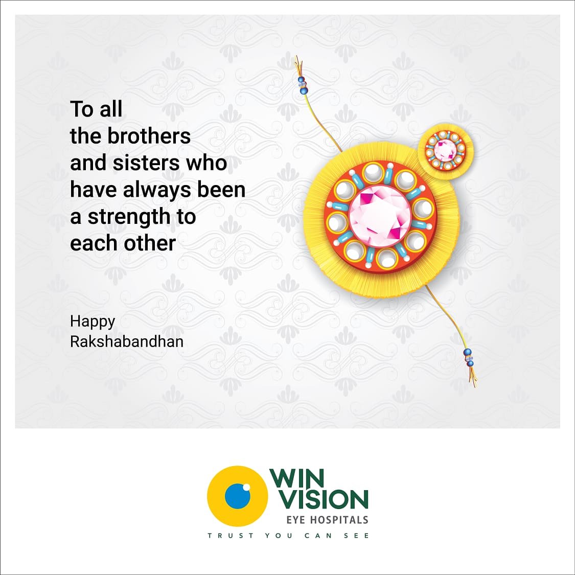 HospitalsWin's tweet photo. Happy Raksha Bandhan
#WinVision #eye #hospital #happyrakshabandhan #rakshabandhan2019 #brother #sister #bond #relationship #brothersisterrelationship https://t.co/pjfM4VXeb0