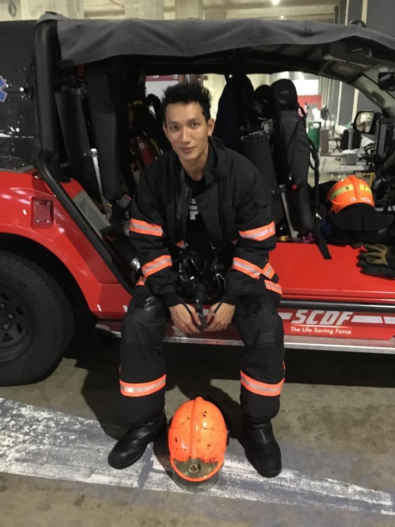 OfficialMrSg's tweet photo. Back to the place where I manned up with my boys. 👨‍🚒💦🔥 #Reservist https://t.co/3GxzhwQ5bg