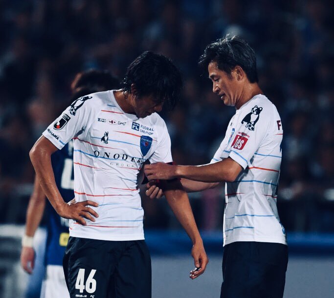 anoro_san's tweet photo. Shunsuke Nakamura & Kazu Miura, 93 years of #Respect
#FootballinJapan https://t.co/fd0nTkLteY