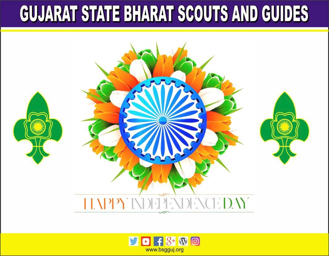 bsgguj's tweet photo. #IndependenceDay #HappyIndependenceDay  #IndependenceDayIndia #IndependenceDay2019 
#HappyIndependenceDay2019
#India #jaihind #bharatmatakijai
@bsgnhq @DrKKKhandelwal @YASMinistry @AhmadAlhendawi @aniljaindr @manishmehta1978 @worldscouting @scouts https://t.co/3RZU9nNfNY
