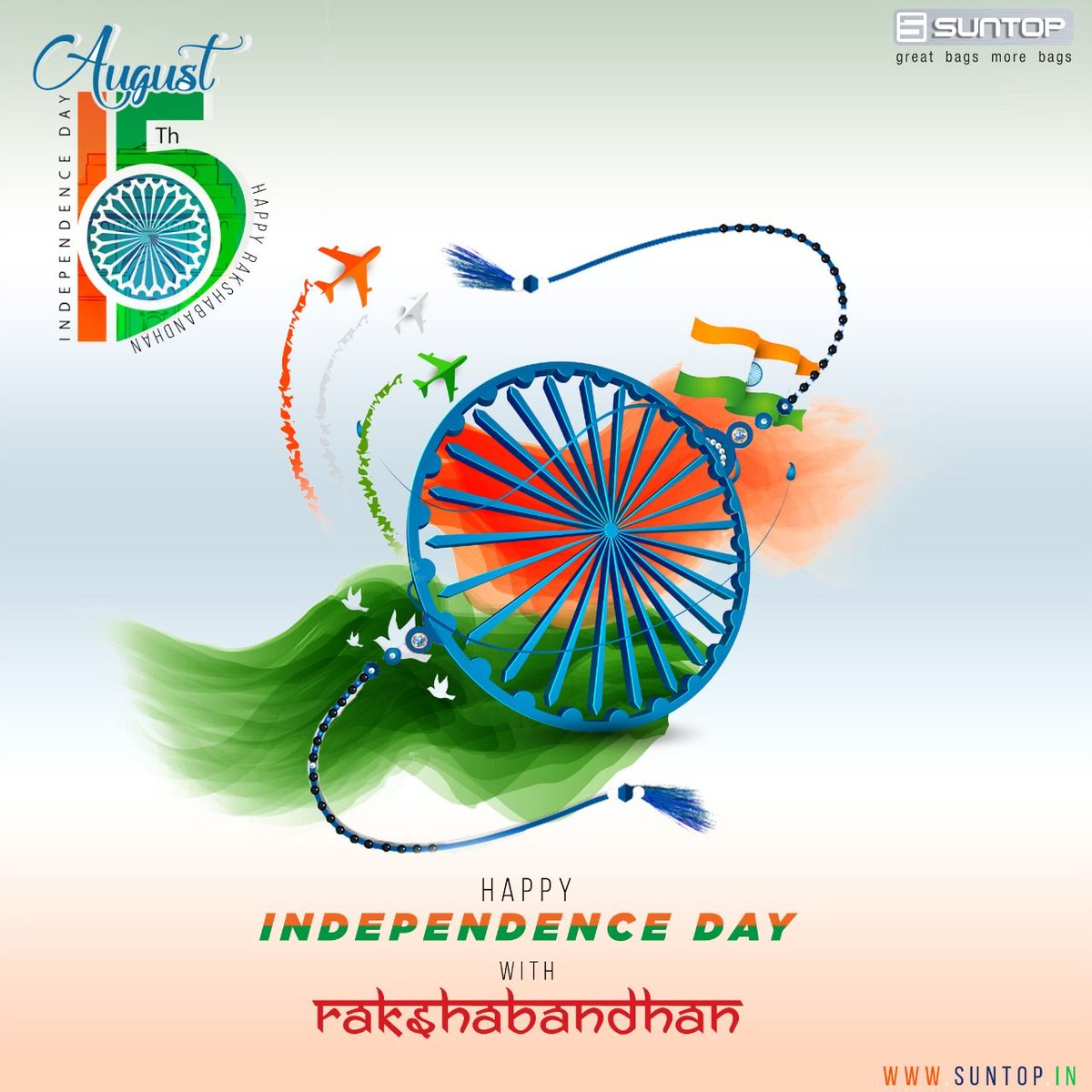 SuntopBags's tweet photo. Happy #IndependenceDay and #RakshaBandhan https://t.co/xuq3sTyAf8