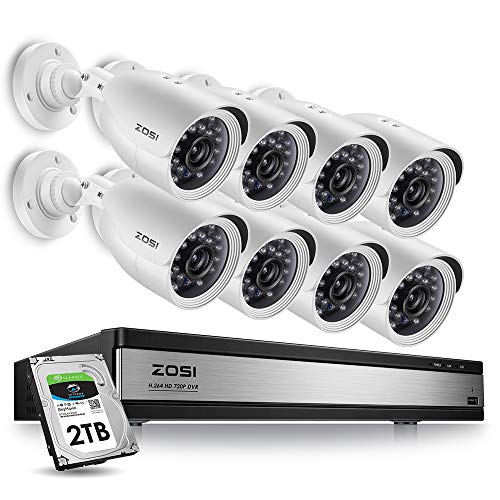 #HomeSecurity ZOSI Home Security Camera System 16 Channel,1080p Lite CCTV DVR Recorder and 8 x 720p Weatherproof Home Surveillance Bullet Camera Outdoor Indoor with Night Vision (2TB Hard Drive Included) dlvr.it/RBG1zx