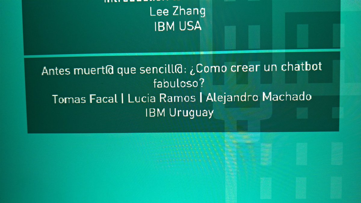 ArkhamKOU's tweet image. Empezando a crear un Chatbot fabuloso en esta charla en #IBMCodeMVD