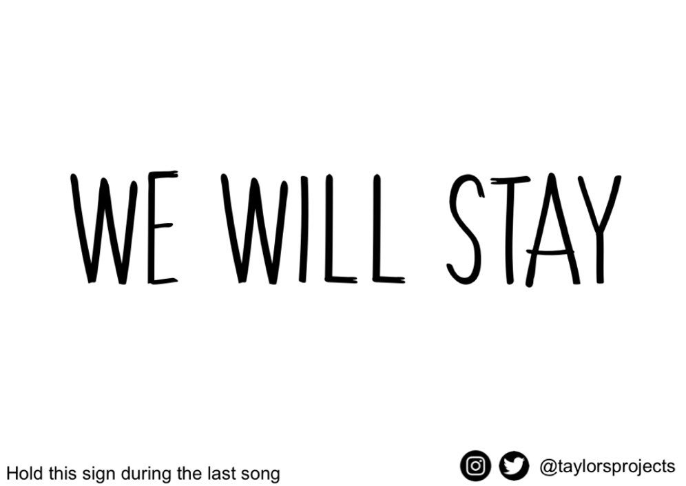 TaylorsProjects's tweet image. Here is the sign we will raise. For a better quality please click the link in bio. #TaylorSwiftOnGMA