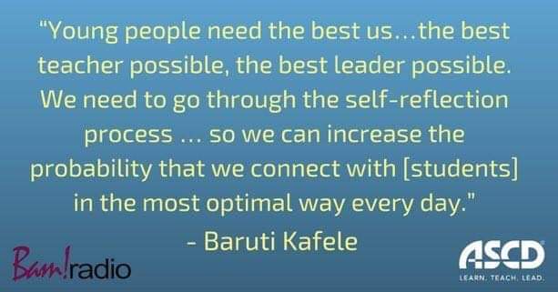 WendyMackey's tweet photo. Culturally Relevant Educators understand this: thank you @PrincipalKafele https://t.co/2VWg4QKMUA
