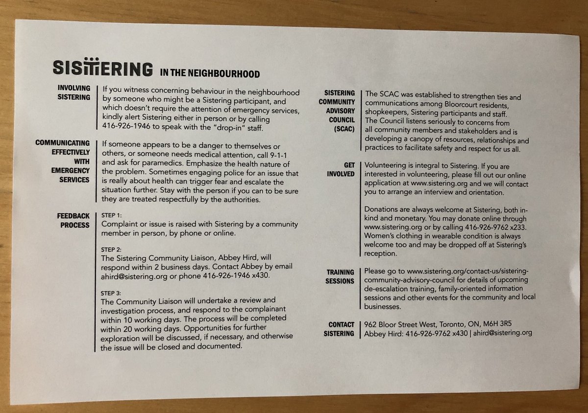 Michelle_E_Boyd's tweet photo. Thank you so much to @SisteringTO for hosting a very informative community training session on de-escalation! These tips are so helpful! #CommunityEngagement #CommunityBuilding #DeescalationTips https://t.co/ta3gYIAjwh