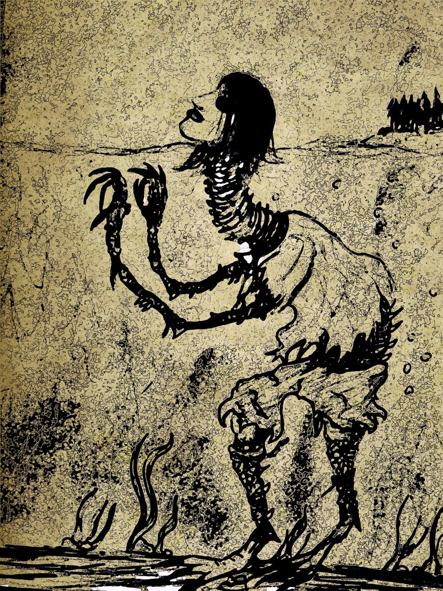 OathWriter's tweet photo. Anybody Like monsters?
Lake Maiden Illustration
#darkjournal #horror https://t.co/GECzhQX4jE