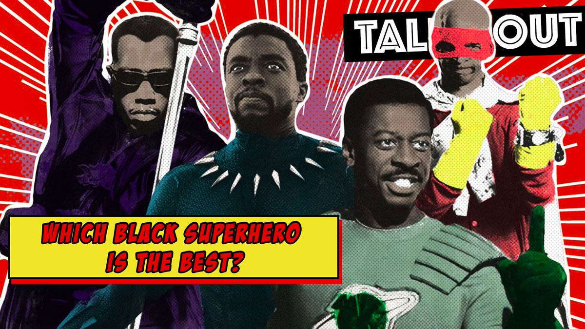 kampproductions's tweet photo. The final episode of #Talmbout TOMORROW! 
Which black superhero is the best? https://t.co/hgg4WkYGz2