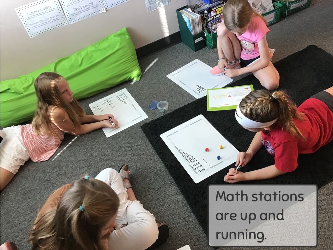 AmyBadura's tweet photo. Day 3 and our math stations are rocking and rolling.  #smartmathematicians @MPS_BlackElk @matthewjscott1 https://t.co/ZUQA7lIPh4
