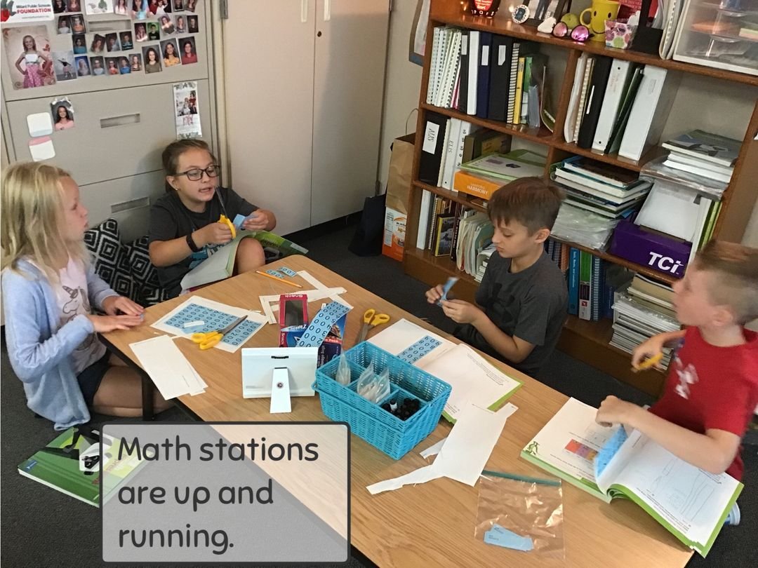 AmyBadura's tweet photo. Day 3 and our math stations are rocking and rolling.  #smartmathematicians @MPS_BlackElk @matthewjscott1 https://t.co/ZUQA7lIPh4