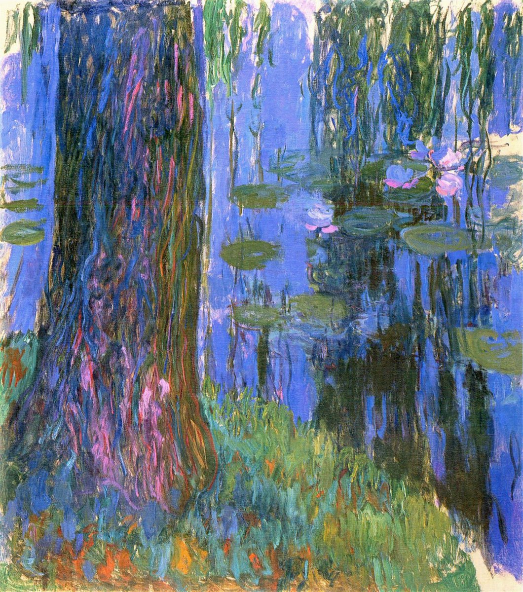 artistmonet's tweet photo. Weeping Willow and Water-Lily Pond, 1919 #impressionism #monet https://t.co/pTOnkvUtHv