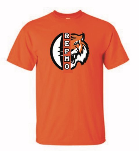 RepmoCheer's tweet photo. Let’s get you geared up to cheer on the Tigers! Contact us or any of our cheerleaders to place your order now through August 25!  Each shirt is $12 and pickup will be before the first home game on September 6 from 5:30-6:30pm. https://t.co/XUQtPCV2XF