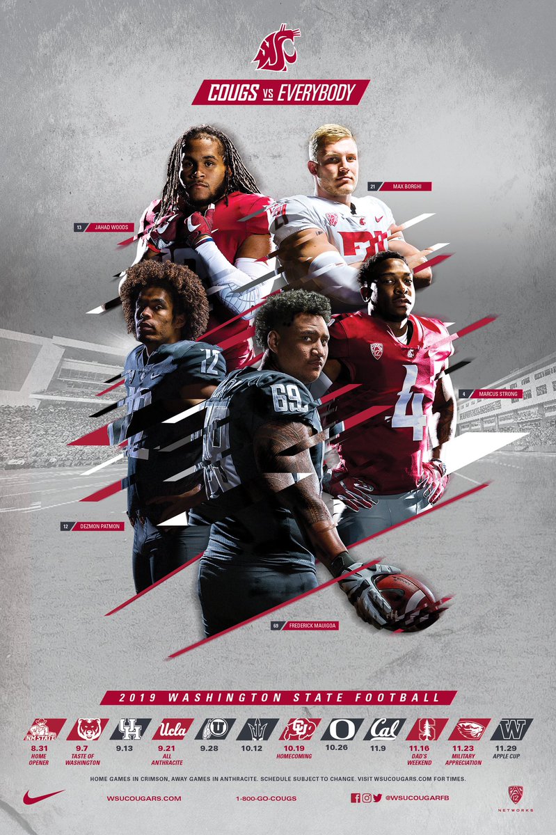 WSUCougars's tweet photo. The 🏈 poster is here!

#GoCougs | @WSUCougarFB https://t.co/rNT2ScHbew