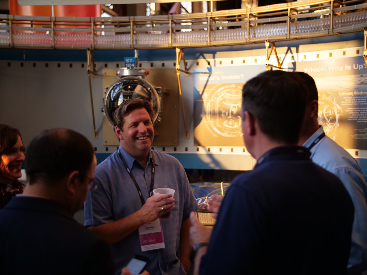 Adtran's tweet image. And that’s a wrap! #ADTRANBBSS wraps up tonight with dinner at the @RocketCenterUSA #BBSS19 #Broadband #Fiber #Solutions