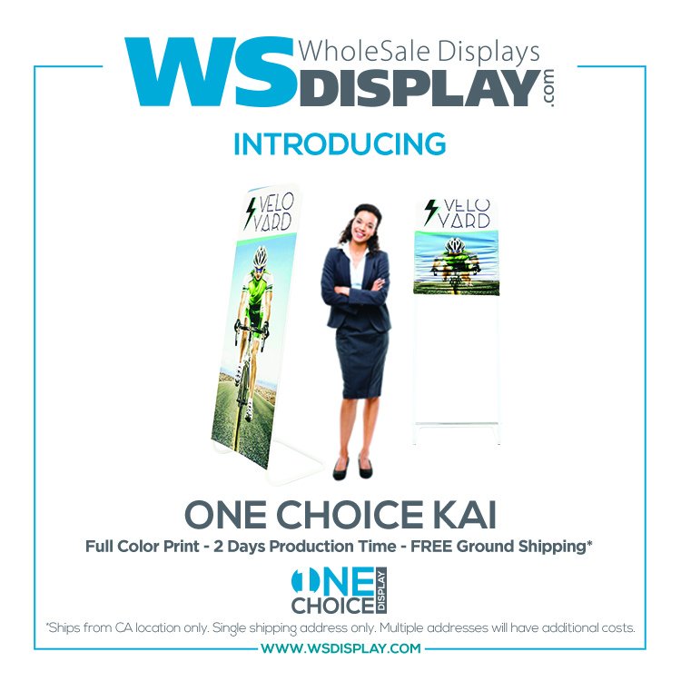 WSDisplay's tweet image. Introducing the One Choice Kai Banner Stand. Check out the latest addition to our One Choice product line today! wsdisplay.com/ONE-CHOICE-Kai…