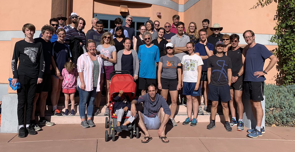 XavierTrepat's tweet photo. The scientific tribute session to Suzanne Eaton @KITP_UCSB ended with a 5km run/walk along the gorgeous oceanfront. #Morpho19 https://t.co/xlIaK5kB1Z