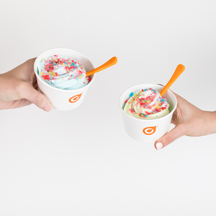 A favorite fruity candy meets your favorite froyo. Stop by to try our Dairy Free Jolly Rancher Blue Raspberry Froyo and Dairy Free Green Apple Froyo. Make it complete with chopped Jolly Rancher straight off the toppings bar!