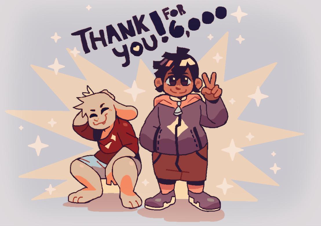 Aftertale_Game's tweet photo. Just a little thank you doodle for our friends on Gamejolt who have been slowly and steadily following Aftertale.

https://t.co/cakpDH0r1Z

We're still working! Promise we'll have another chunk of updates for folks soon. https://t.co/H7UzbdHK3j