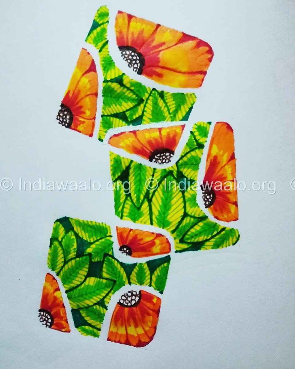 Tricolor Patterns 🧡💚
Pic Credit: Prerna, DU Law student from Hansi. 
#independenceday #IndependenceDayindia2019 #nationalfreedomday #IndependenceDay #tricolour #painting #art #creativity  #indiawaalo #colourfulpatterns #flowerpattern #HappyindependencedayIndia