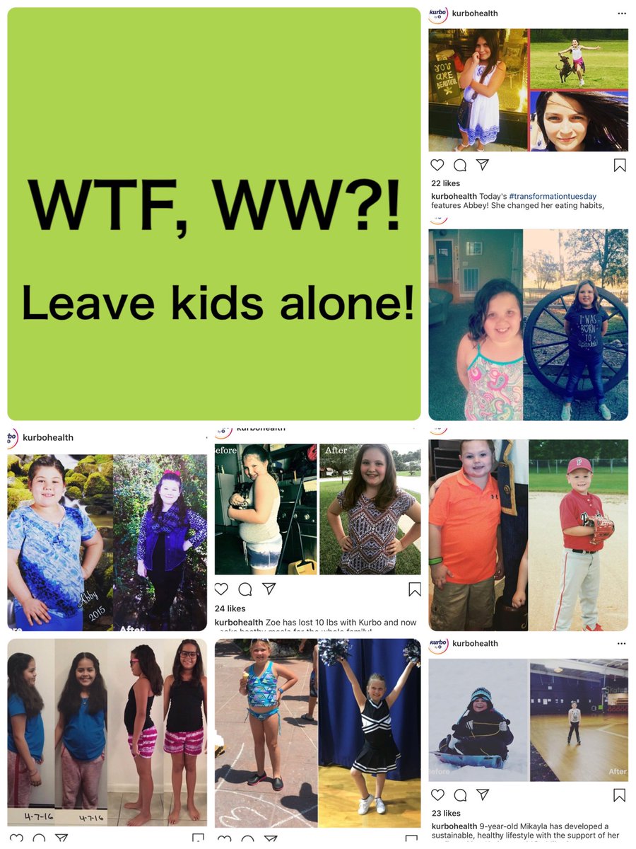 sensiblyyou's tweet photo. @BALANCEedtc
 
@ww_us
 #WakeUpWeightWatchers 

WHY ARE THERE BEFORE &amp; AFTER PHOTOS OF CHILDREN?! HOW DOES THAT PROMOTE HEALTH?! That is extremely harmful! Especially when a child will continue growing, meaning weight increase too! This is wrong on so many levels! Predatory, even. https://t.co/kytBwgIm44