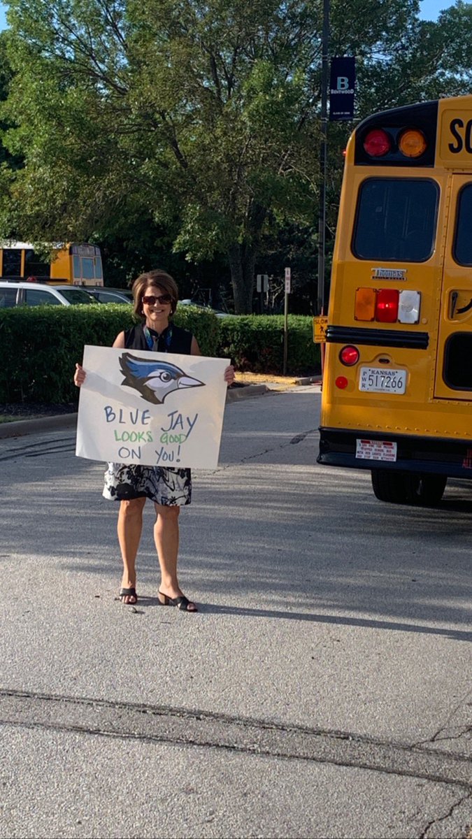 This is how we do it!  Teachers and Principals in the driveway greeting kids and keeping BE Blue Jays safe!  #big3challenge12