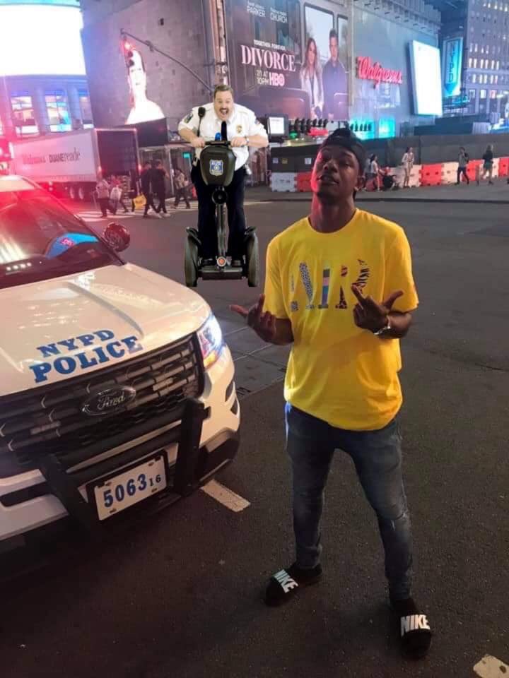 user37589056's tweet photo. He wanted people to photoshop police chasing him 😭😭😭 https://t.co/PWEIukrFrK