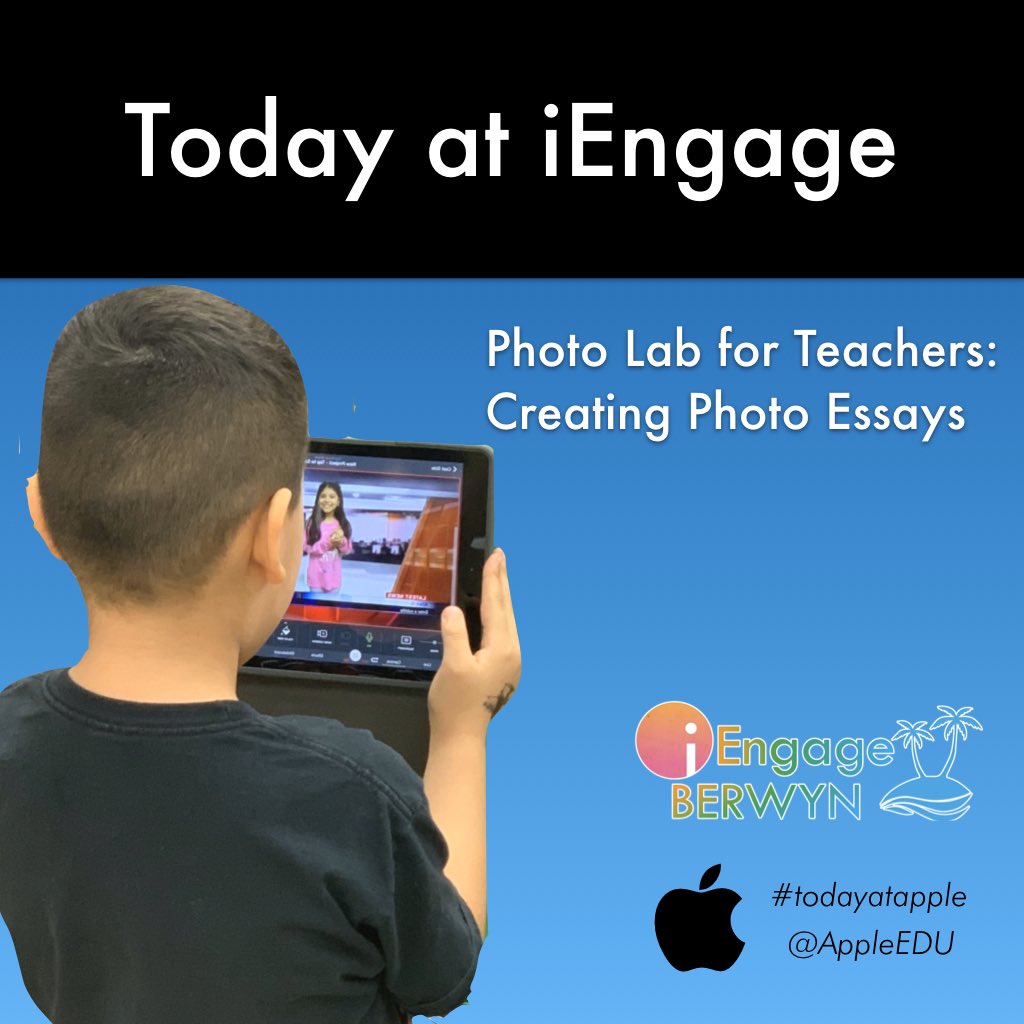 SESSION HIGHLIGHT:
Photo Lab for Teachers: Creating Photo Essays 📸

#iEngageBerwyn #TodayatApple