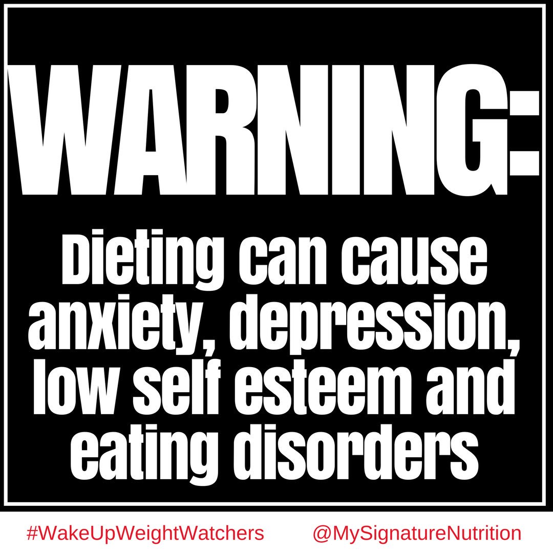 MySignatureNutr's tweet photo. @ww_us @Oprah @KurboHealth I dream of a day when diets come with a warning label as they rightly should. #causingharm #wakeupweightwatchers https://t.co/aOKHotFqoZ