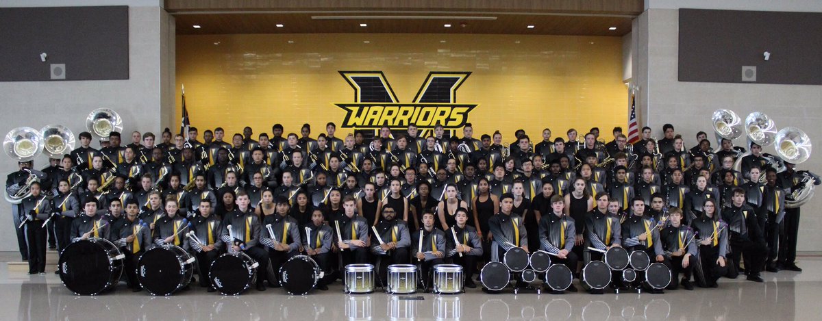 memhsband's tweet photo. Have a GREAT first day #warriorband #leadthetribe #fisdfineartsleads #stripeybibberband https://t.co/EdyNmndywO