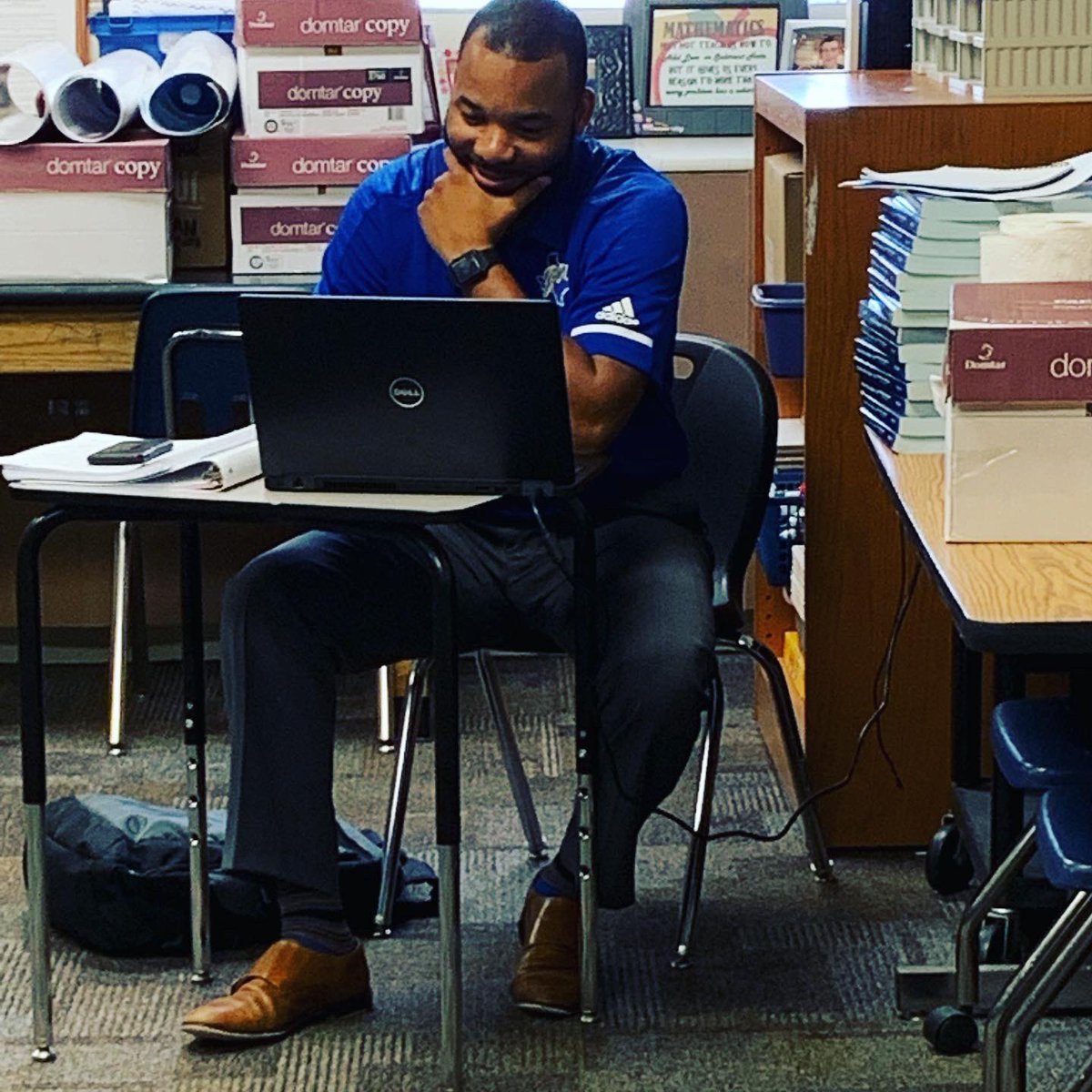 leahrobertsBHS's tweet photo. Found our AVID teachers collaborating to prepare for the best year yet! #BOSproud #BOSAVID @boswellhs @bosAVID 💙🙌🏽 https://t.co/xnk64v8gZj