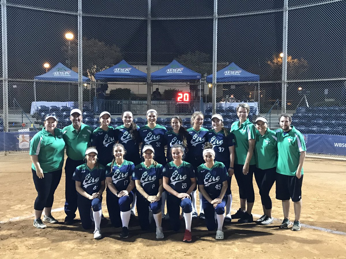 SoftballIreland's tweet image. Good morning ... IRELAND have beaten South Africa 10-0 to claim its first win of the @WBSCsoftball Women’s U19 Championship in California #webleedgreen #20x20 @RTEsport @TeamIreland @Herdotie @JOEdotie @baseballireland  @sportsdes