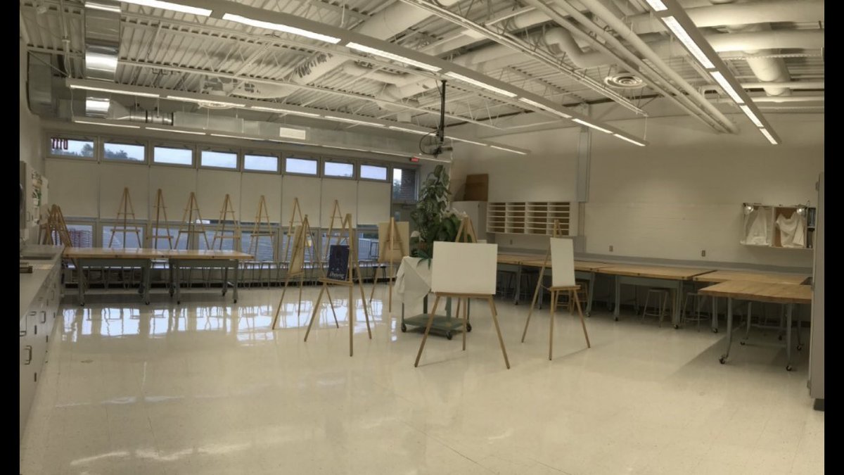 BravermanHHS's tweet photo. Next Summer project...Our upgraded Art Room #easels funded by our first annual INNOVATION CHALLENGE sponsored by the Howell Parents and Teachers Organization (P.A.T.)#WeAreHowell #ModernLearningSpace #D111 https://t.co/OwnBLFFBhU