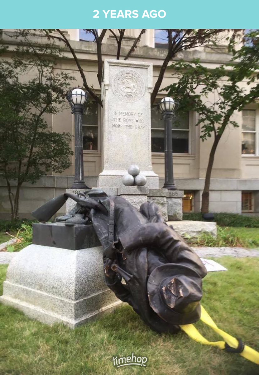 JRMoockjr's tweet photo. Also two years since this act of justice. #FuckYoStatue https://t.co/k6jzEauCCt
