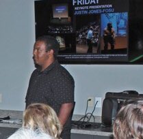 ALHSLF's tweet image. The program for the August meeting of the Daleville Lions Club was on ALHSLF.org. Alyssa Straw talked about the group skits at the Forum. Jose Deras talked about the friends he made in his group. Rodney Hunter shared about the great speakers at the Forum.