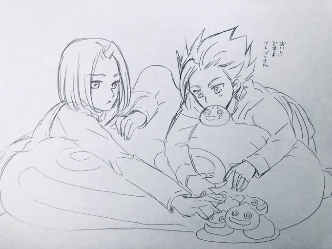 ドラクエ11らくがき
台風で外出れん

記憶をなくしたカミュとかマルティナのおっぱいが好きだ!というアピール 