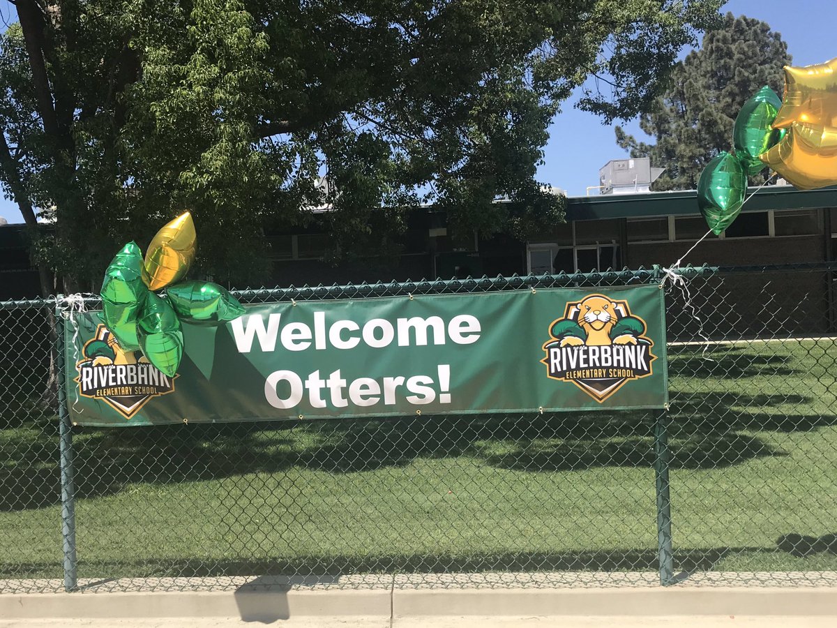 Riverbank welcomes back our pre-school through grade Otters! We are excited to meet everyone! #OtterPride #great2bWUSD