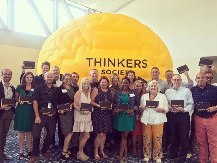 THINKERSbrain's tweet image. Why the BIG yellow Brain?  We thought you&apos;d never ask! What&apos;s your color? zcu.io/dVSr  #ThinkCreateShare #THINKERSworkshop #THINKERSworkbook #THINKERSexperience #GWCC