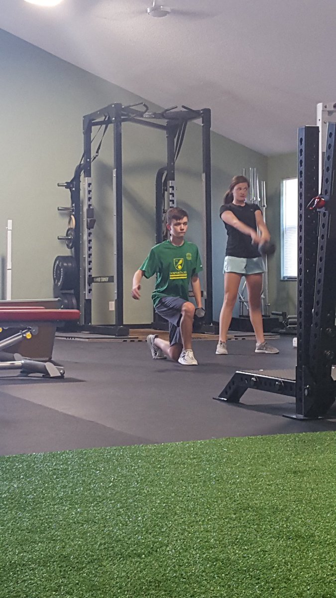 MMiller22IA's tweet photo. These two getting stronger today. Coach Johan can really push them beyond what they believe they can do. #Proud #Soccer #TrainAtlasStrong https://t.co/zRJqdGP8Ea