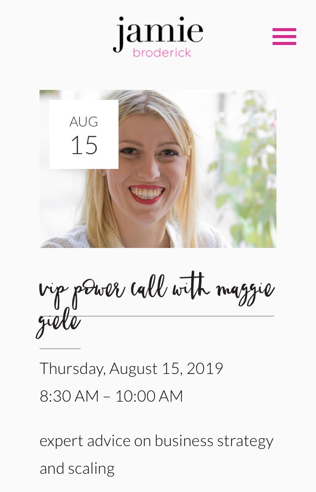 Our VIP mentor for August is <a href="/MaggieGiele/">Maggie Giele</a> #strategy