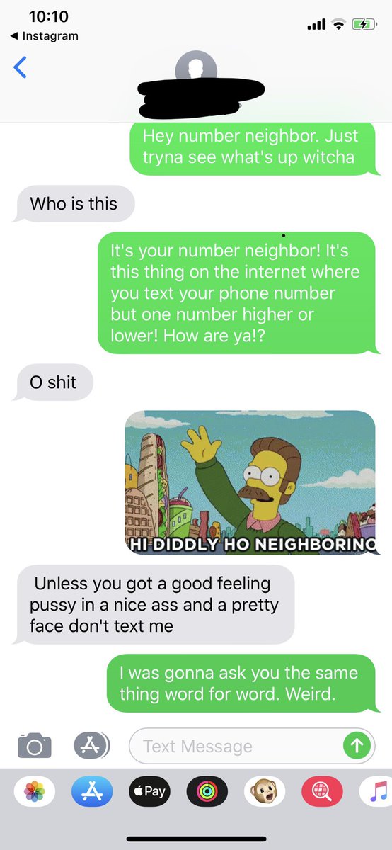 justinfjortier's tweet image. Finally texted my #numberneighbor .. was not disappointed