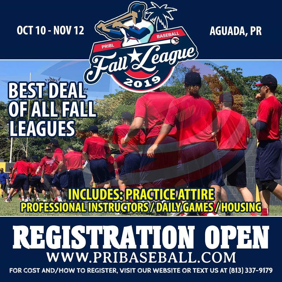 Do you want to play Professional baseball? Come and join us in the beautiful Puerto Rico and let us help you in that process! Don't forget to visit pribaseball.com for more information!