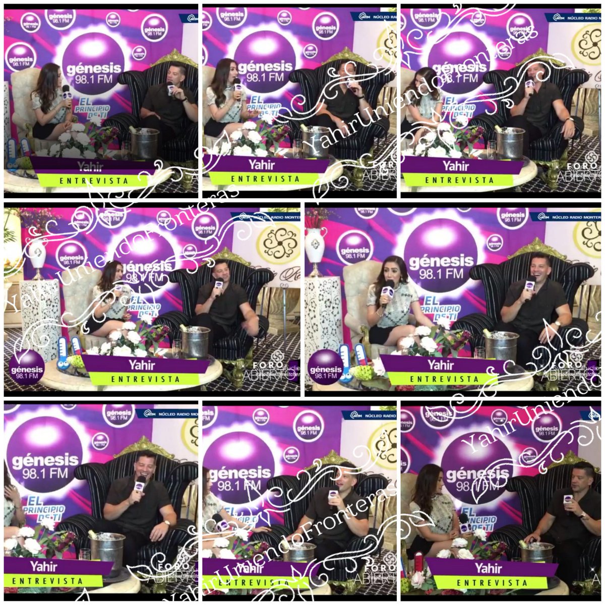 YFronteras's tweet photo. Gracias a nuestra corresponsal @izcheltorres  por estas fotos @genesis981fm @coraneldagzz  gracias por invitar a nuestro querido @yahirmusic  #YahirUniendoFronteras presente https://t.co/vuykhqvLuH