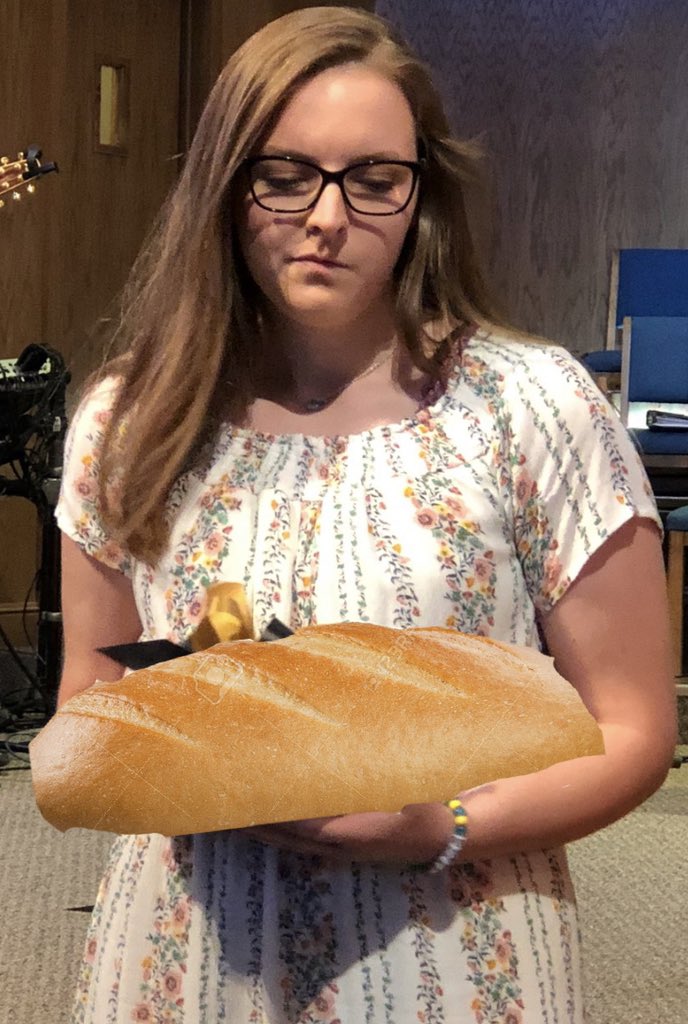 DrChrisWJackson's tweet photo. @mara_gwyn Calm down @mara_gwyn, I know it may seem scary at first, but it’s just a loaf of glutenous bread, I promise. https://t.co/Fj6cJSR3wI