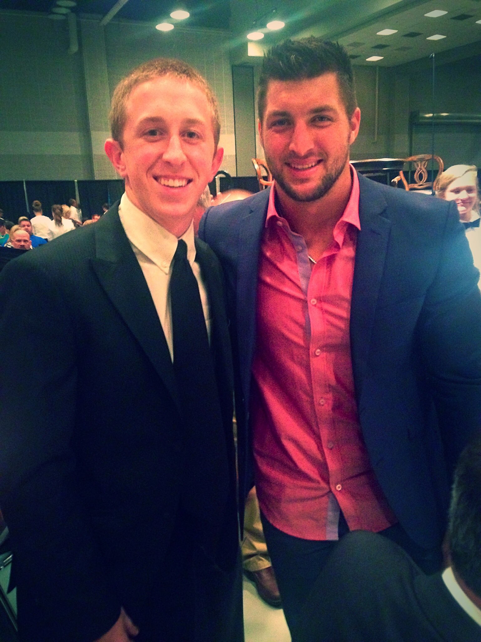 Happy Birthday to the one and only Tim Tebow.  (Shown here with former PC QB Riley Hall.  