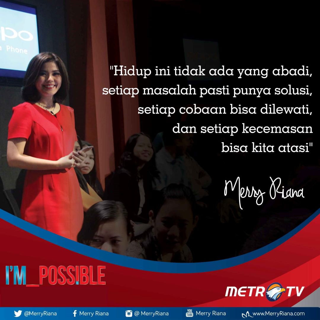 Hidup ini tidak ada yang abadi, setiap masalah pasti punya solusi, setiap cobaan bisa dilewati, dan setiap kecemasan bisa kita atasi.